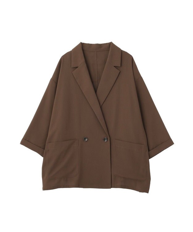Green Parks 【適ON】シアーシャツジャケット Brown