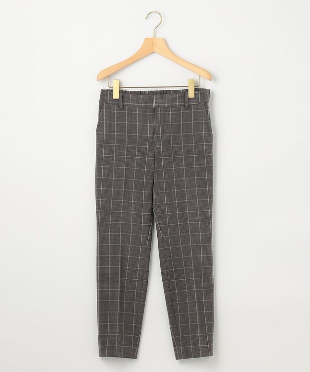 組曲 L 【洗える・WEB限定】2WAYウォームストレッチ テーパードパンツ グレー系3