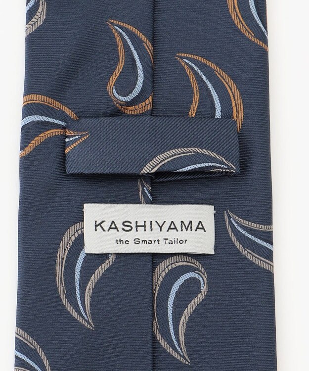 KASHIYAMA KASHIYAMAオリジナル【JAPAN MADE】ペイズリーネクタイ オレンジ