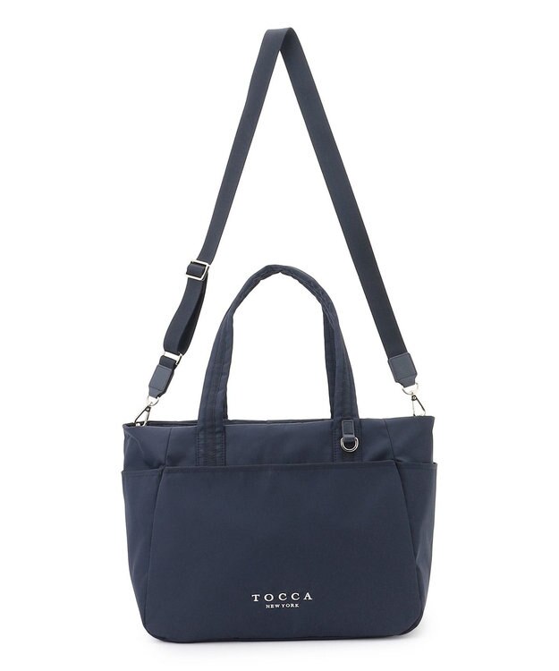 TOCCA 【WEB＆一部店舗限定・環境にやさしい素材】【A4サイズ対応】TRAVERSA MOTHERS TOTE マザーズバッグ ネイビー系