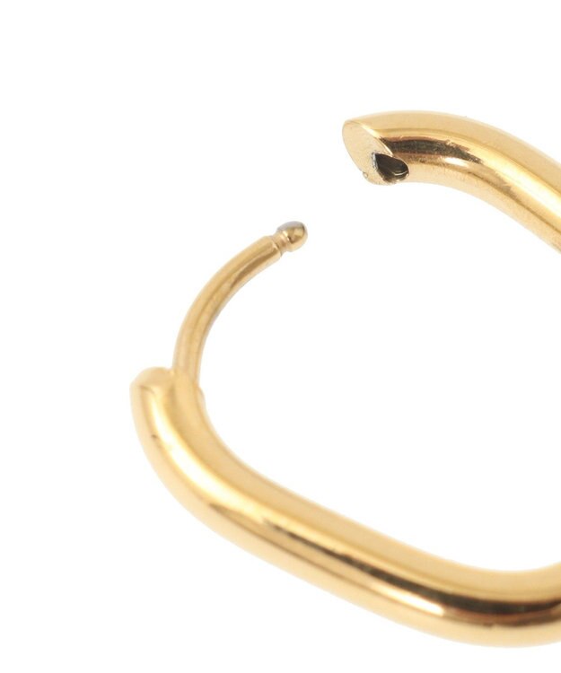 YECCA VECCA ステンレスワンタッチフープピアス Gold