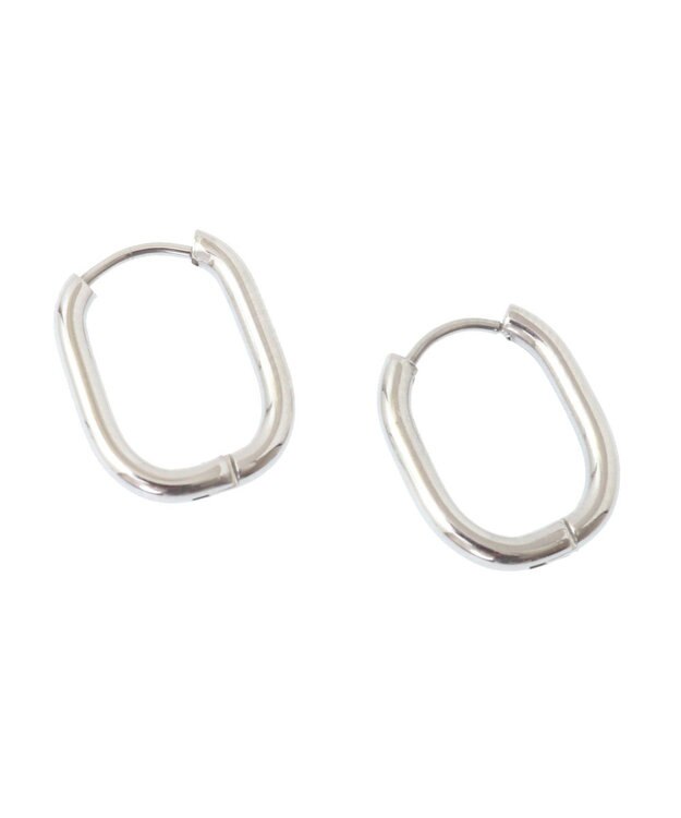 YECCA VECCA ステンレスワンタッチフープピアス Silver