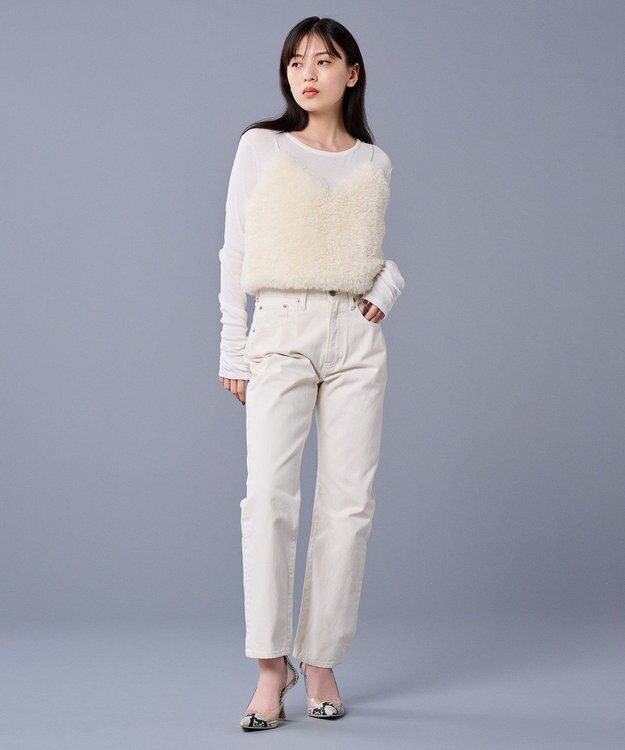 uncrave アルビニスタシフォンテレコ ボートネック カットソー（uncrave STANDARD） オフ