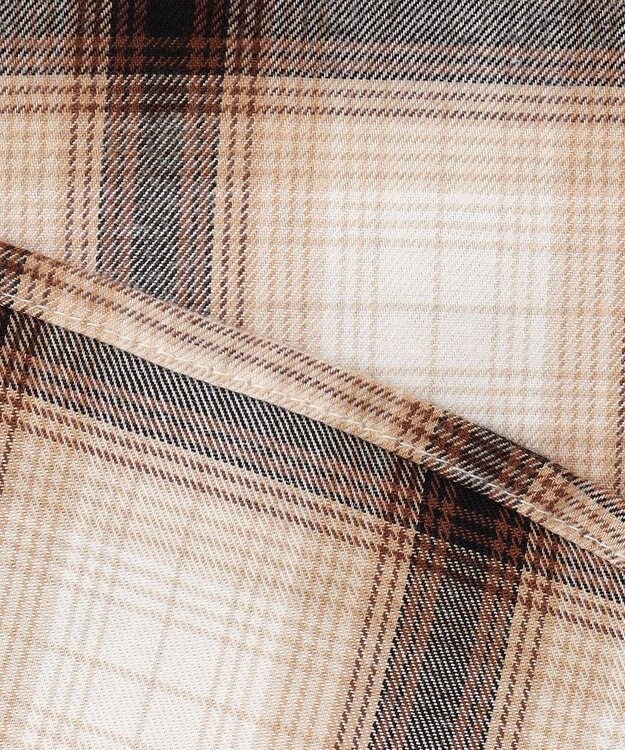 ANY オンブレーチェックシャツ オフチェック