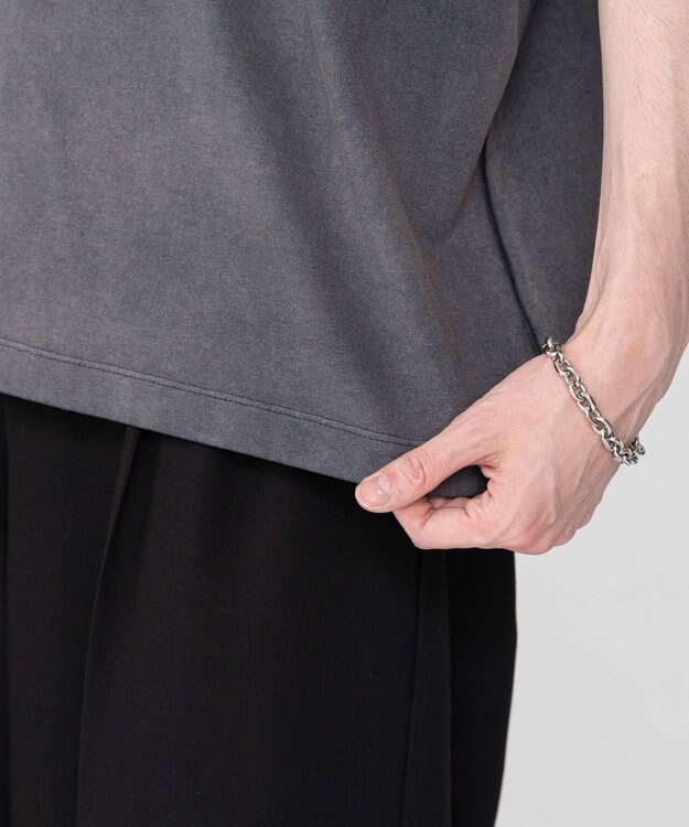 WEGO 【ユニセックス着用ITEM/MLサイズ展開】グラデーションワンポイントT（SS） ブラックその他