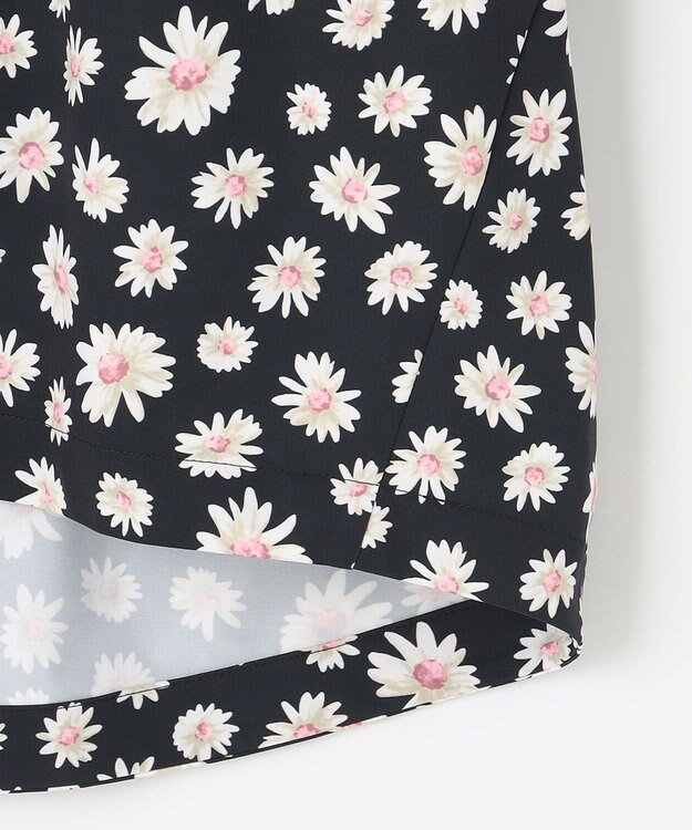 組曲 S 【組曲×setsuko sagittaire】ハイカウントストレッチプリント ブラウス ブラック系6