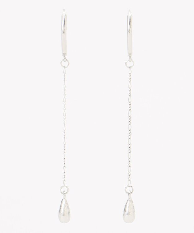 ANY 【WEB限定】ティアドロップピアス（両耳用） シルバー
