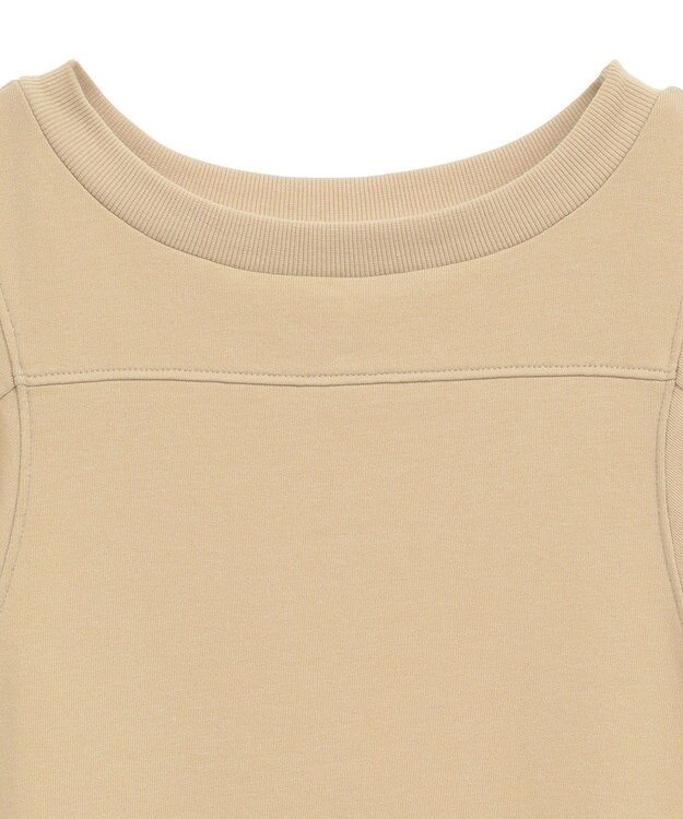 CRAFT STANDARD BOUTIQUE TC裏毛ボリュームハーフスリーブプルオーバー Beige