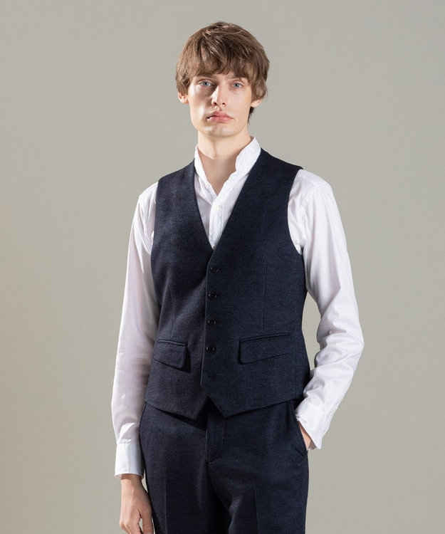 JOSEPH HOMME ドビージャージー　ジレ ネイビー系