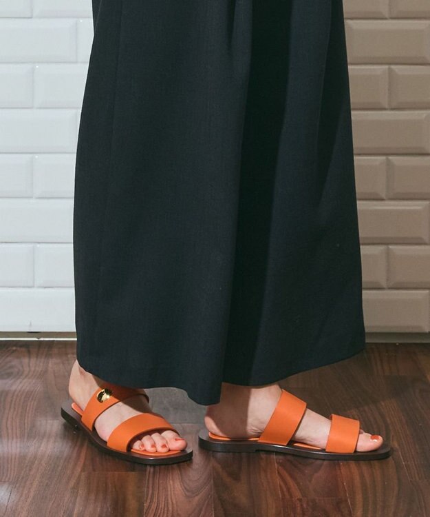 GRACE CONTINENTAL Rupert Sanderson フラットサンダル オレンジ