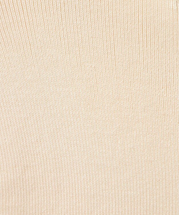 earth music&ecology 胸元チュールドッキングニットプルオーバー Ivory