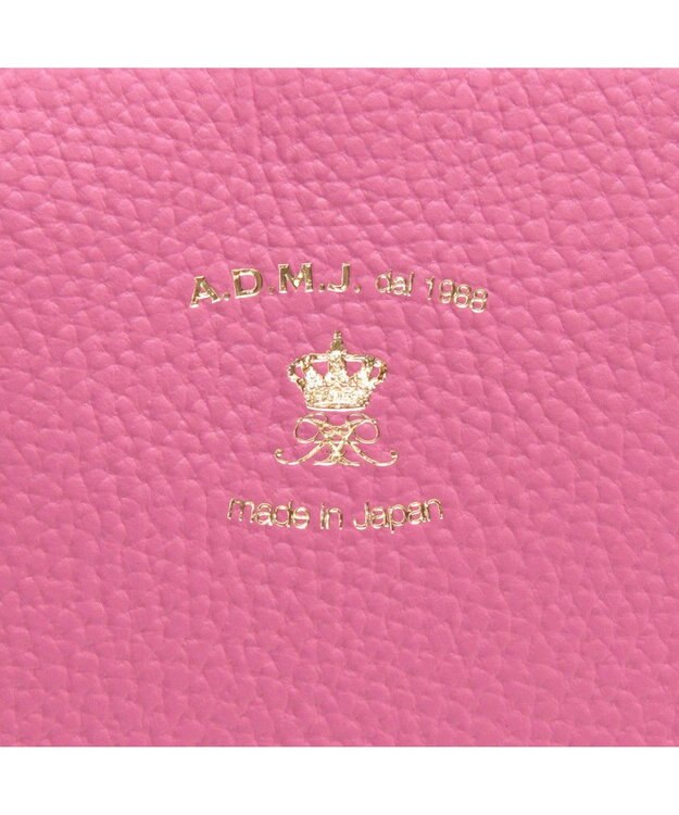 A.D.M.J. 【A4対応】お受験  牛革シュリンクボストンバッグ ウスベニ