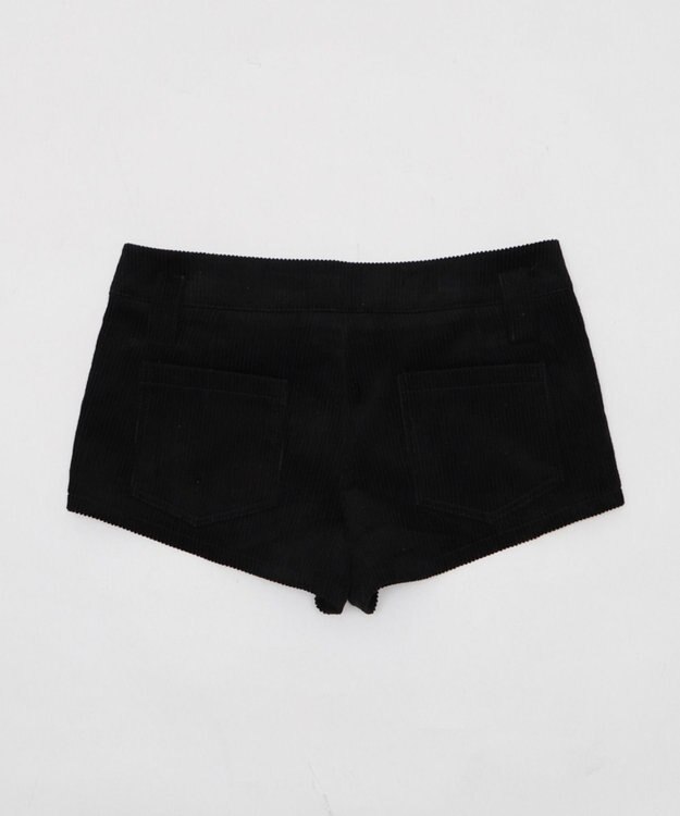 WEGO コーデュロイマイクロショートパンツ ブラック