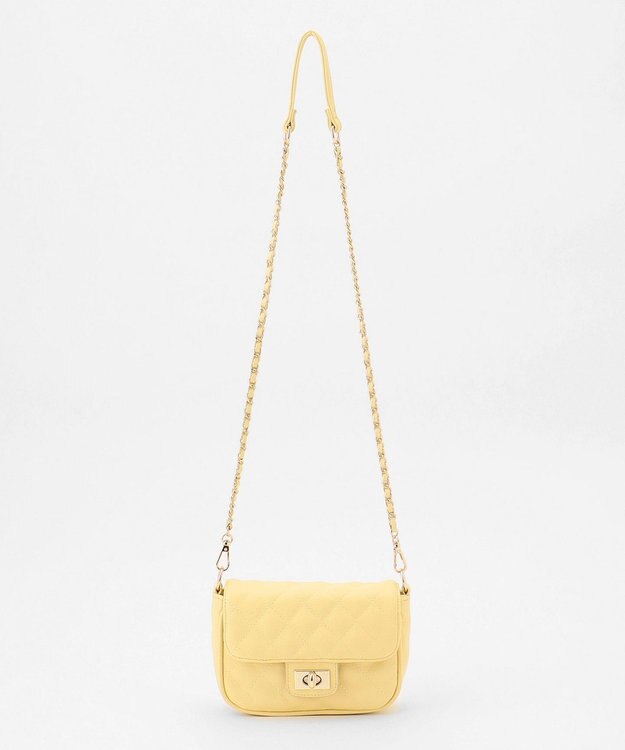 組曲 キルティングショルダーバッグ イエロー系