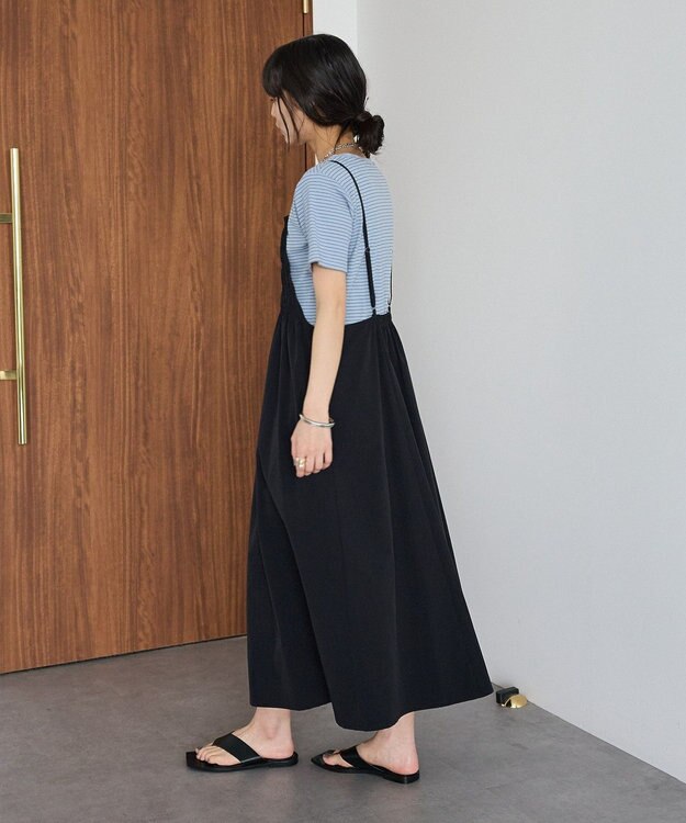 CRAFT STANDARD BOUTIQUE ギャザーデザインキャミワンピース Black