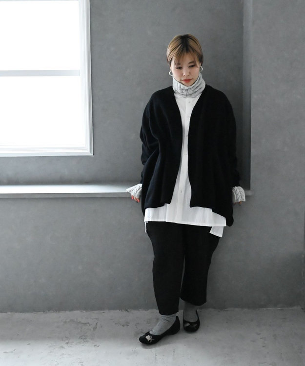 AND WOOL 〈上質な素材と手仕事から生まれた優しいニット〉カシミヤウール靴下 グレー