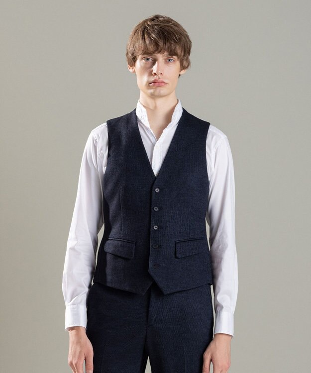 JOSEPH HOMME ドビージャージー　ジレ ネイビー系