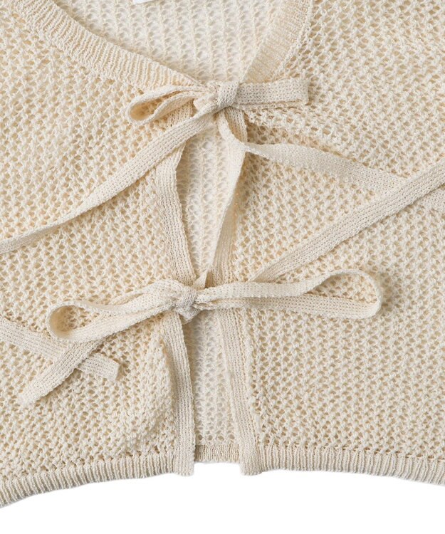 WEGO メッシュニットカーデ ホワイト