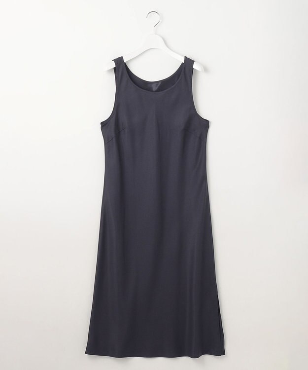自由区 S 【洗える】シアー ドレス ネイビー