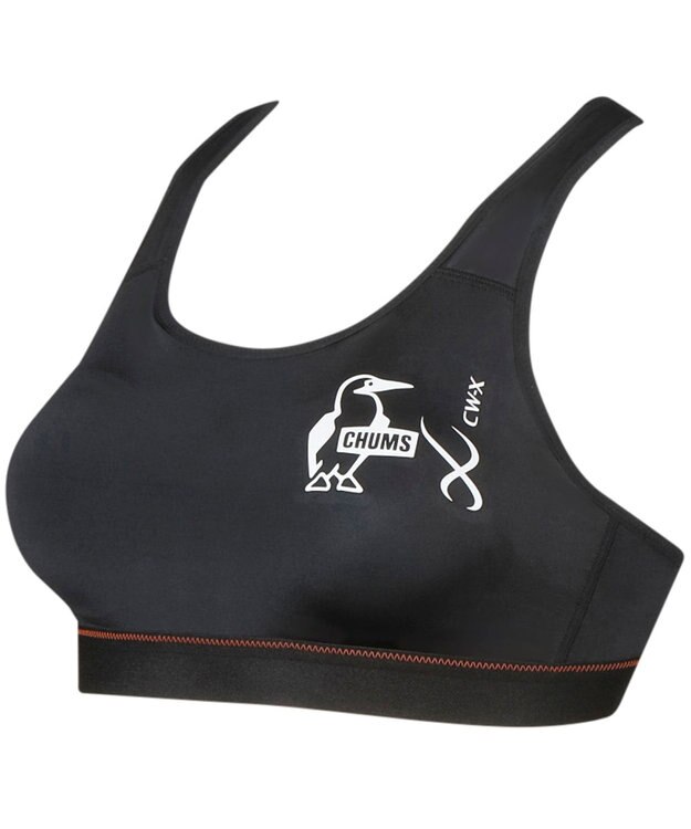 CW-X 【WOMEN】 CW-X 【CHUMS (チャムス)コラボ】 スポーツブラ スポーツゆれケアブラ 【スポーツ時のゆれからバストを守る】 ノンワイヤー トレーニング ジョギング レディース LNY120 /ワコール ブラック