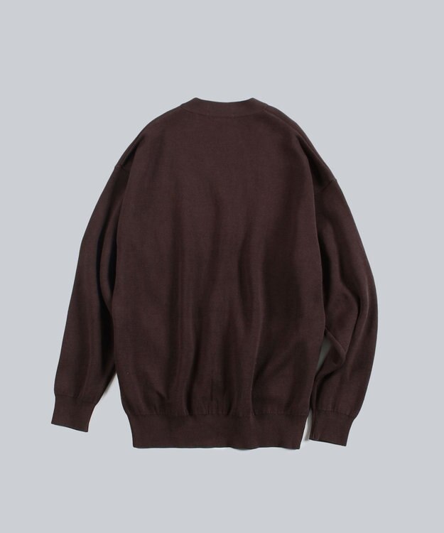 WHITE MAILS 【UNISEX】COTTON PAPER DOUBLE FACE カーディガン コゲチャ