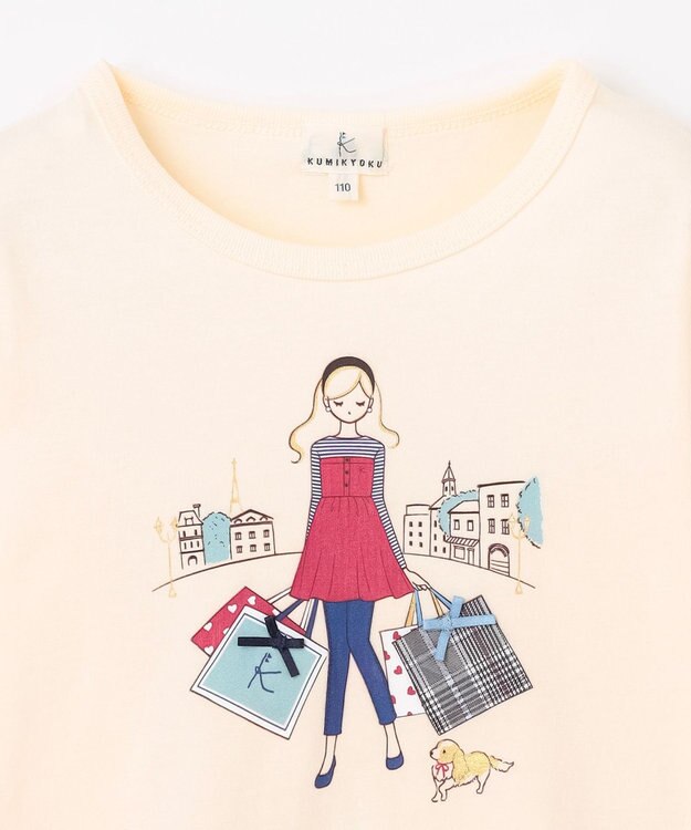 組曲 KIDS 【110-140㎝】Shopping Paris Tシャツ エクリュ