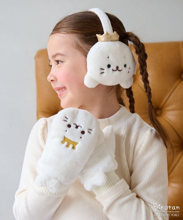 ANY KIDS 【しろたん×any FAM】しろたんイヤーマフ しろたん