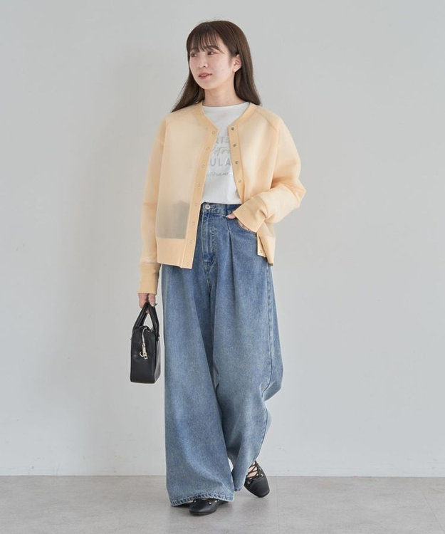 Green Parks シアーダンボールブルゾン Orange