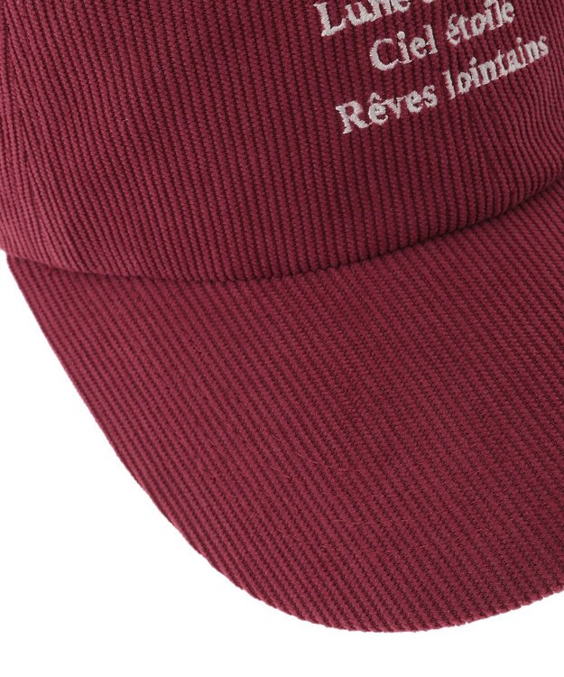 Green Parks ｅｖｅｒｙｗａｌｋ．コーデュロイロゴキャップ Red