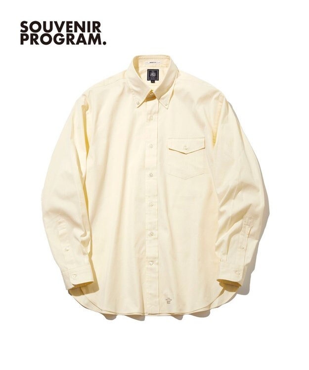 J.PRESS MEN 【J.PRESS ORIGINALS】【UNISEX】Pin Oxford B.D. Shirt / Baggy-Fit イエロー系