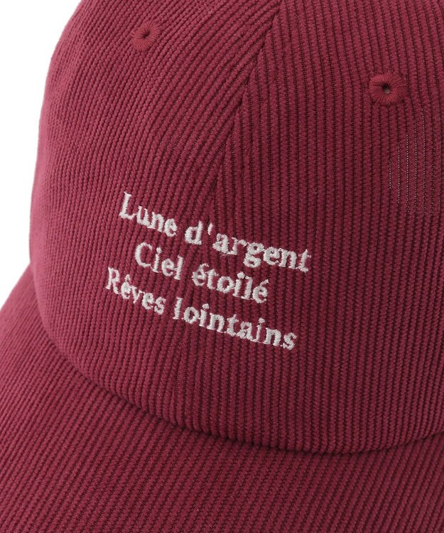 Green Parks ｅｖｅｒｙｗａｌｋ．コーデュロイロゴキャップ Red