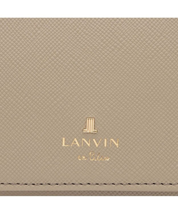 LANVIN en Bleu リュクサンブールカラー 外ボックス二つ折り財布 グレージュ