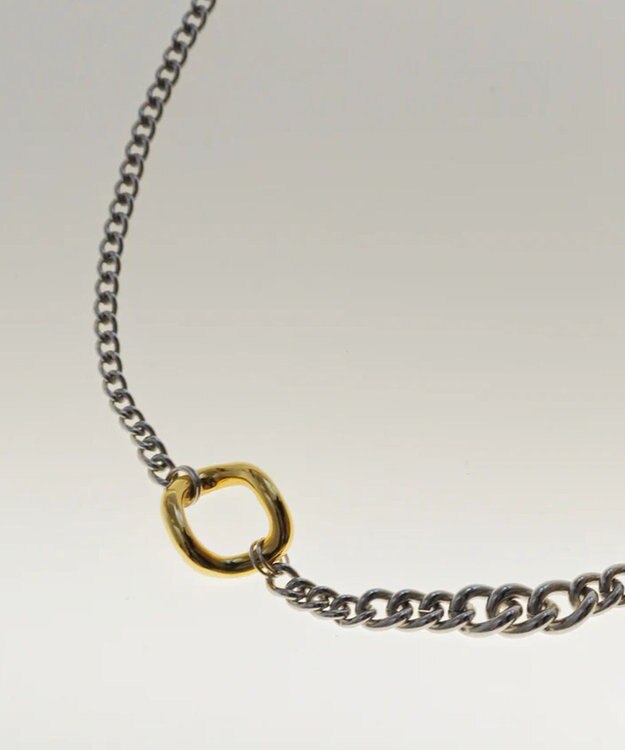 simoe Hug Necklace 01 ネックレス シルバー×ゴールド