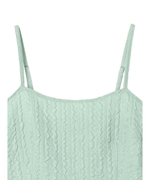 Green Parks ・ｎｏｖｅｍ９　フクレジャカードキャミワンピ Mint Green