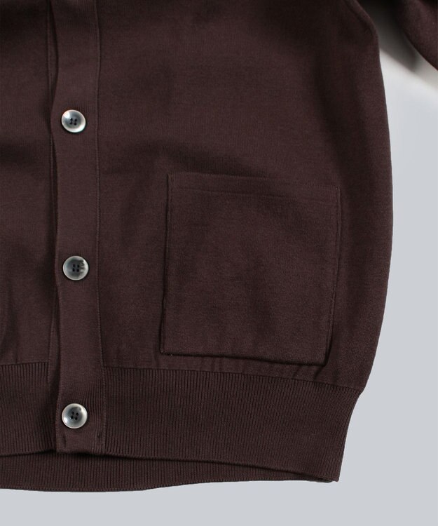 WHITE MAILS 【UNISEX】COTTON PAPER DOUBLE FACE カーディガン コゲチャ