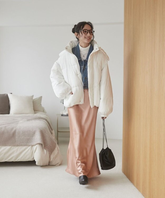 WEGO 【2WAYフード取り外し可能/あったかい】２WAYパディングブルゾン ホワイト