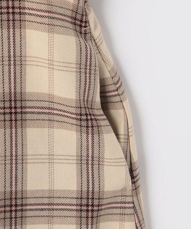 ANY KIDS 【any FAM JUNIOR】ジャケット付きワンピース ベージュ×ベージュチェック