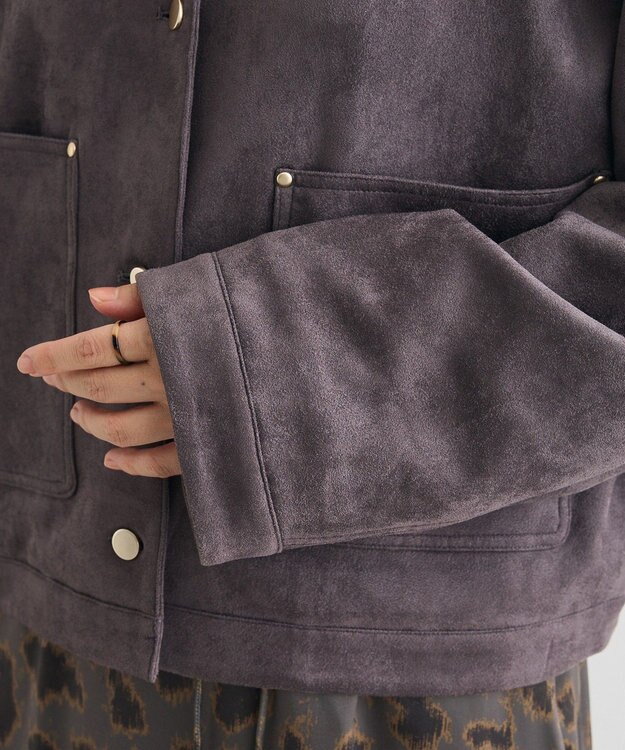 CRAFT STANDARD BOUTIQUE フェイクスエードブルゾン Charcoal Gray