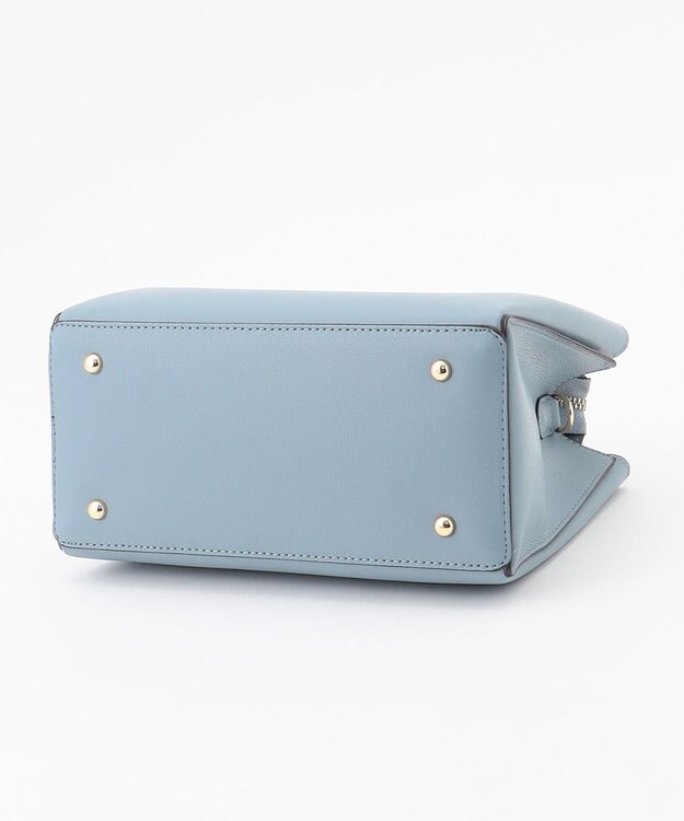 LA BAGAGERIE 【MONICA】スクエア2WAYハンドバッグ ブルー