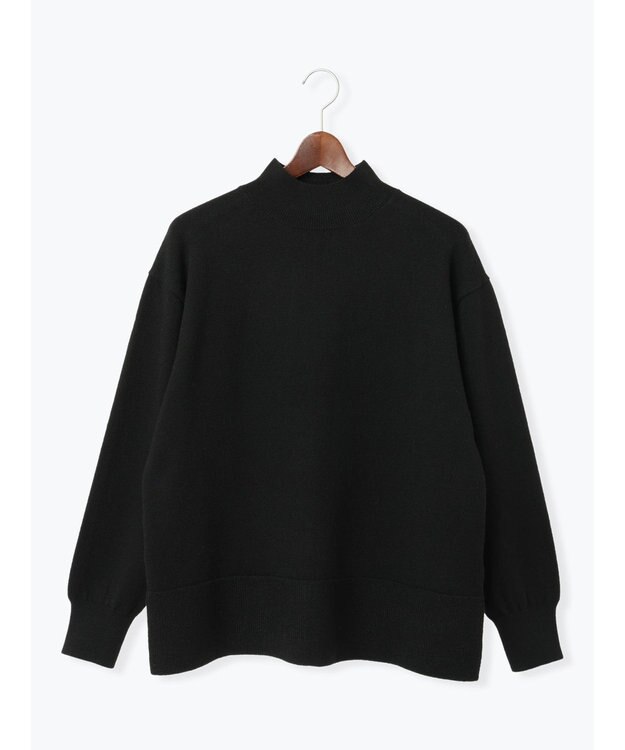 Te chichi バックスリットスタンドネックプルオーバー ブラック