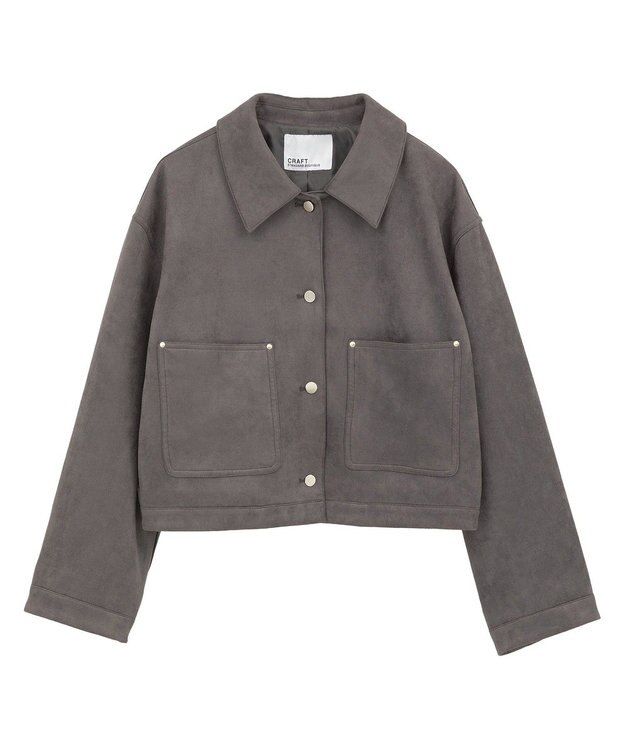 CRAFT STANDARD BOUTIQUE フェイクスエードブルゾン Charcoal Gray