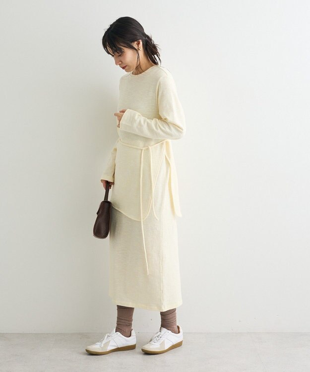 CRAFT STANDARD BOUTIQUE ラップ風デザインワンピース Ivory
