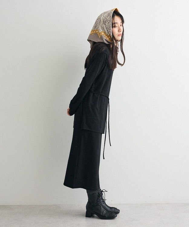 CRAFT STANDARD BOUTIQUE ラップ風デザインワンピース Black