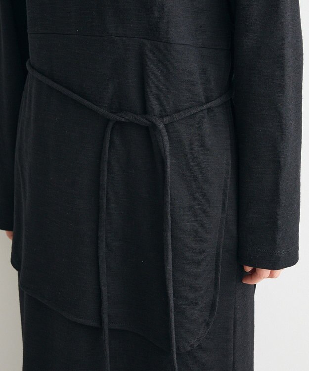 CRAFT STANDARD BOUTIQUE ラップ風デザインワンピース Black