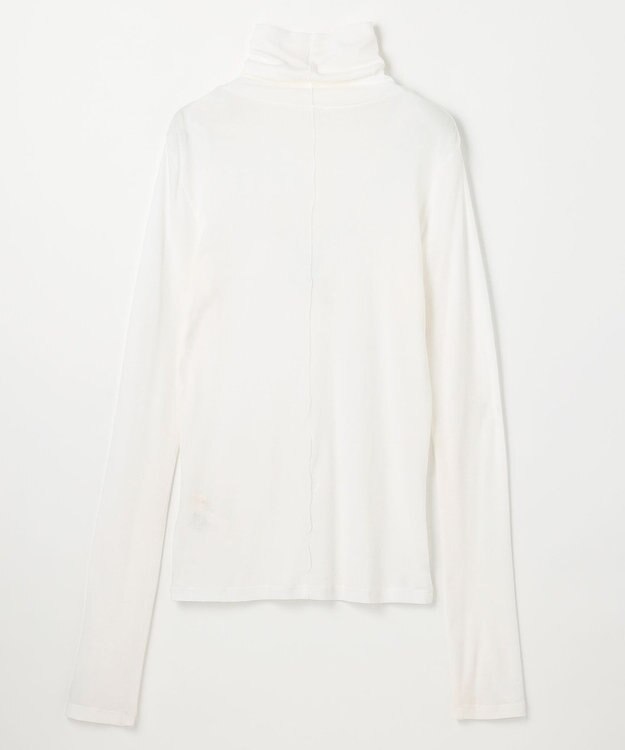 NAVE 【Nave・洗える】ツイストシアー タートルネックプルオーバー ホワイト系