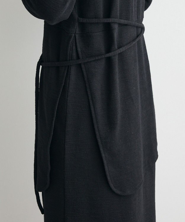 CRAFT STANDARD BOUTIQUE ラップ風デザインワンピース Black