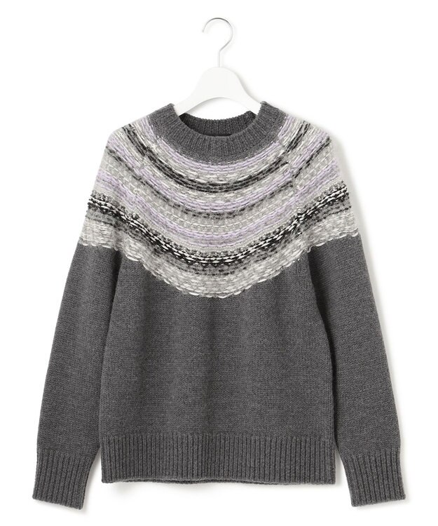 23区 L 【CLASSY.12月号掲載】フェアアイル ニット グレー系