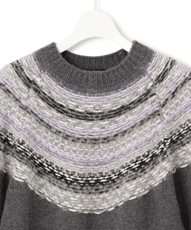 23区 L 【CLASSY.12月号掲載】フェアアイル ニット グレー系