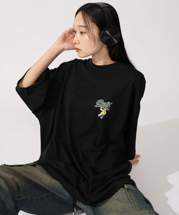 WEGO 【ユニセックス着用ITEM】別注BENDAVISサークルロゴグラフィックT（SS） ブラック