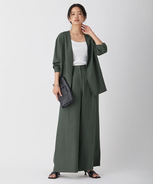 ICB オーガニックリブタンク キャミソール型 アイボリー系